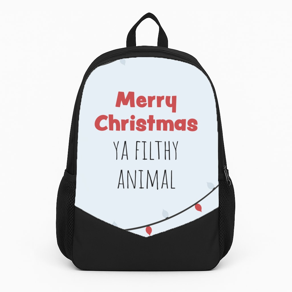 Merry Christmas Ya Filthy Animal Backpack