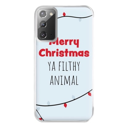 Merry Christmas Ya Filthy Animal Phone Case for Galaxy Note 20 Ultra