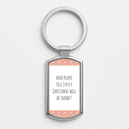 And Please Tell Joey Silver Keyring