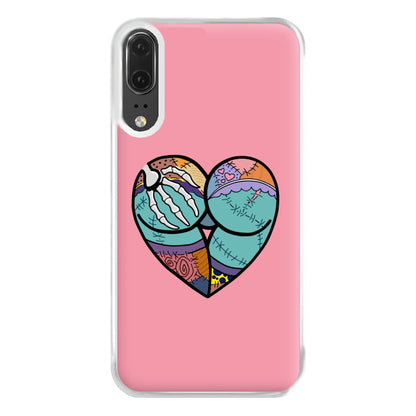 Sally And Jack Heart - TNBC Phone Case for Huawei P20