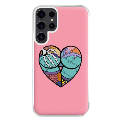 Sally And Jack Heart - TNBC Phone Case for Galaxy S23 Ultra