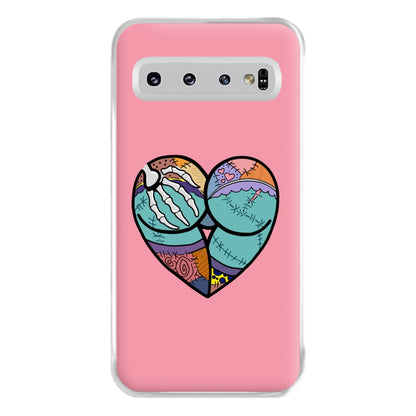 Sally And Jack Heart - TNBC Phone Case for Galaxy S10 Plus