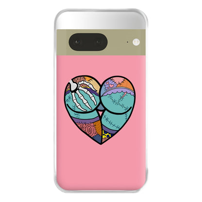 Sally And Jack Heart - TNBC Phone Case for Google Pixel 7a