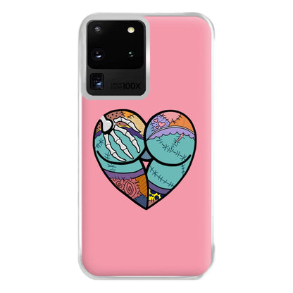 Sally And Jack Heart - TNBC Phone Case for Galaxy S20 Ultra