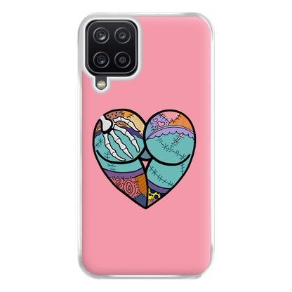 Sally And Jack Heart - TNBC Phone Case for Galaxy A12