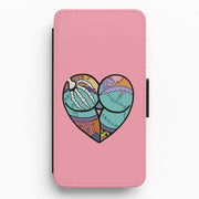 Sally And Jack Heart - TNBC Flip / Wallet Phone Case 1