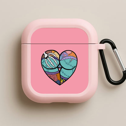 Sally And Jack Heart - TNBC Pink AirPods Case