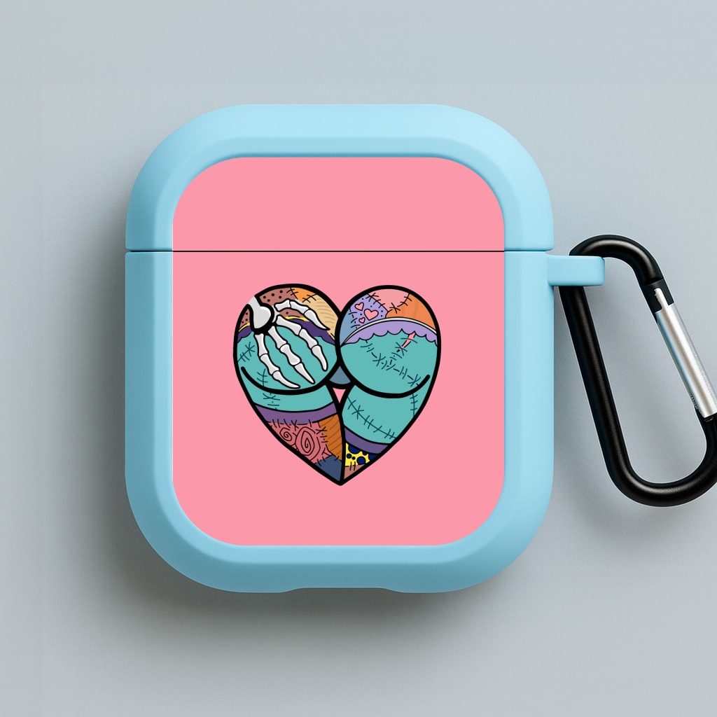 Sally And Jack Heart - TNBC Blue AirPods Case