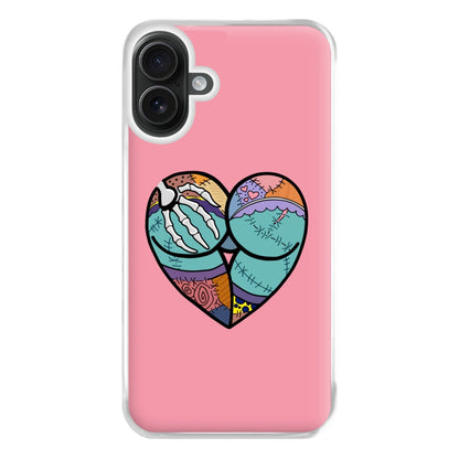 Sally And Jack Heart - TNBC Phone Case for iPhone 16 Plus