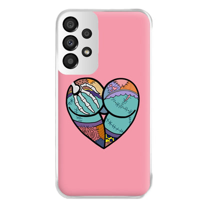 Sally And Jack Heart - TNBC Phone Case for Galaxy A33