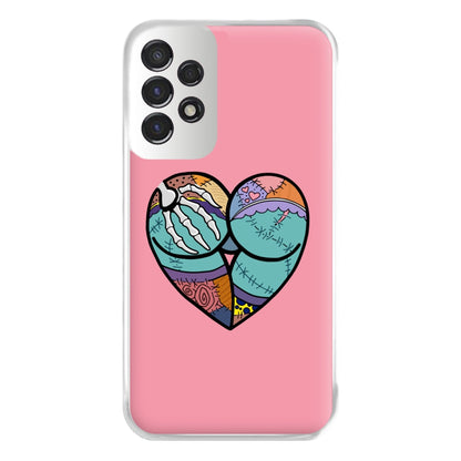 Sally And Jack Heart - TNBC Phone Case for Galaxy A53