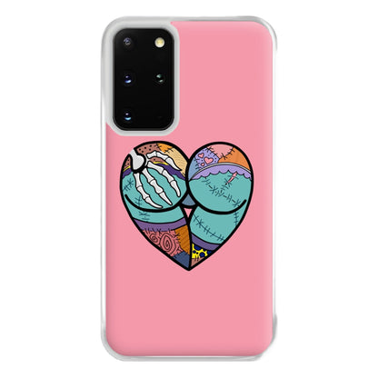 Sally And Jack Heart - TNBC Phone Case for Galaxy S20 Plus