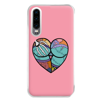 Sally And Jack Heart - TNBC Phone Case for Huawei P30