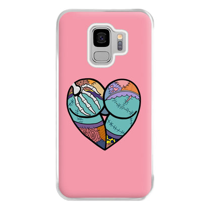 Sally And Jack Heart - TNBC Phone Case for Galaxy S9 Plus