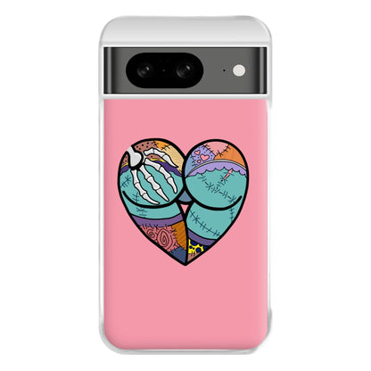 Sally And Jack Heart - TNBC Phone Case for Google Pixel 8