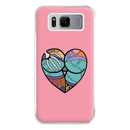 Sally And Jack Heart - TNBC Phone Case for Galaxy S8 Plus