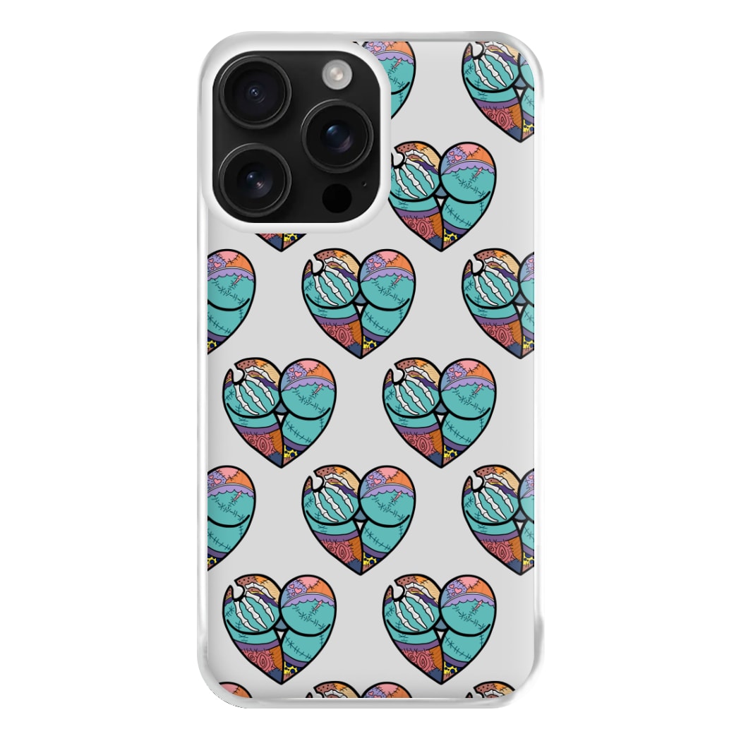 Sally And Jack Heart Pattern - TNBC Phone Case