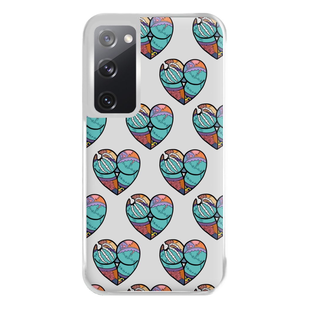 Sally And Jack Heart Pattern - TNBC Phone Case for Galaxy S20FE