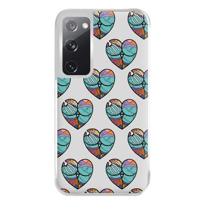 Sally And Jack Heart Pattern - TNBC Phone Case for Galaxy S20FE