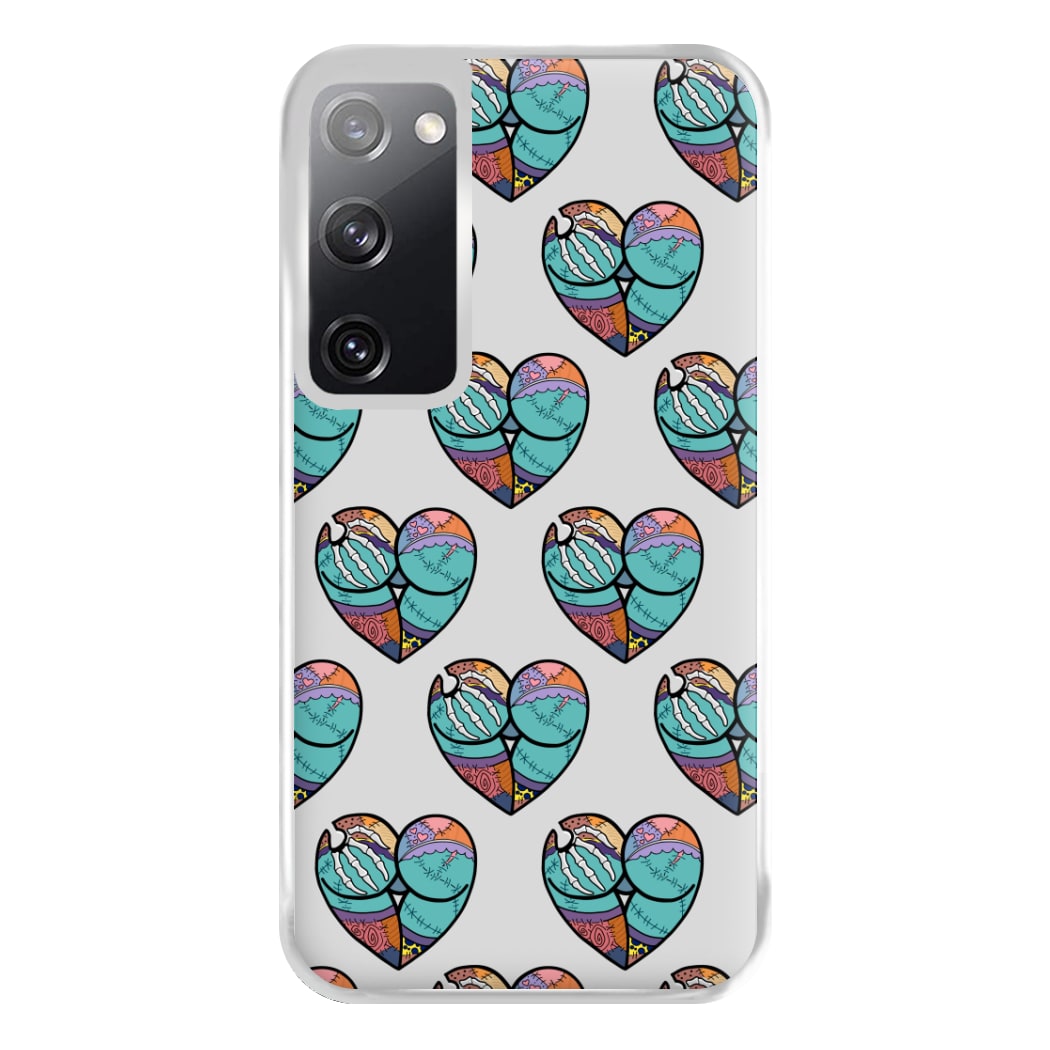 Sally And Jack Heart Pattern - TNBC Phone Case for Galaxy S20