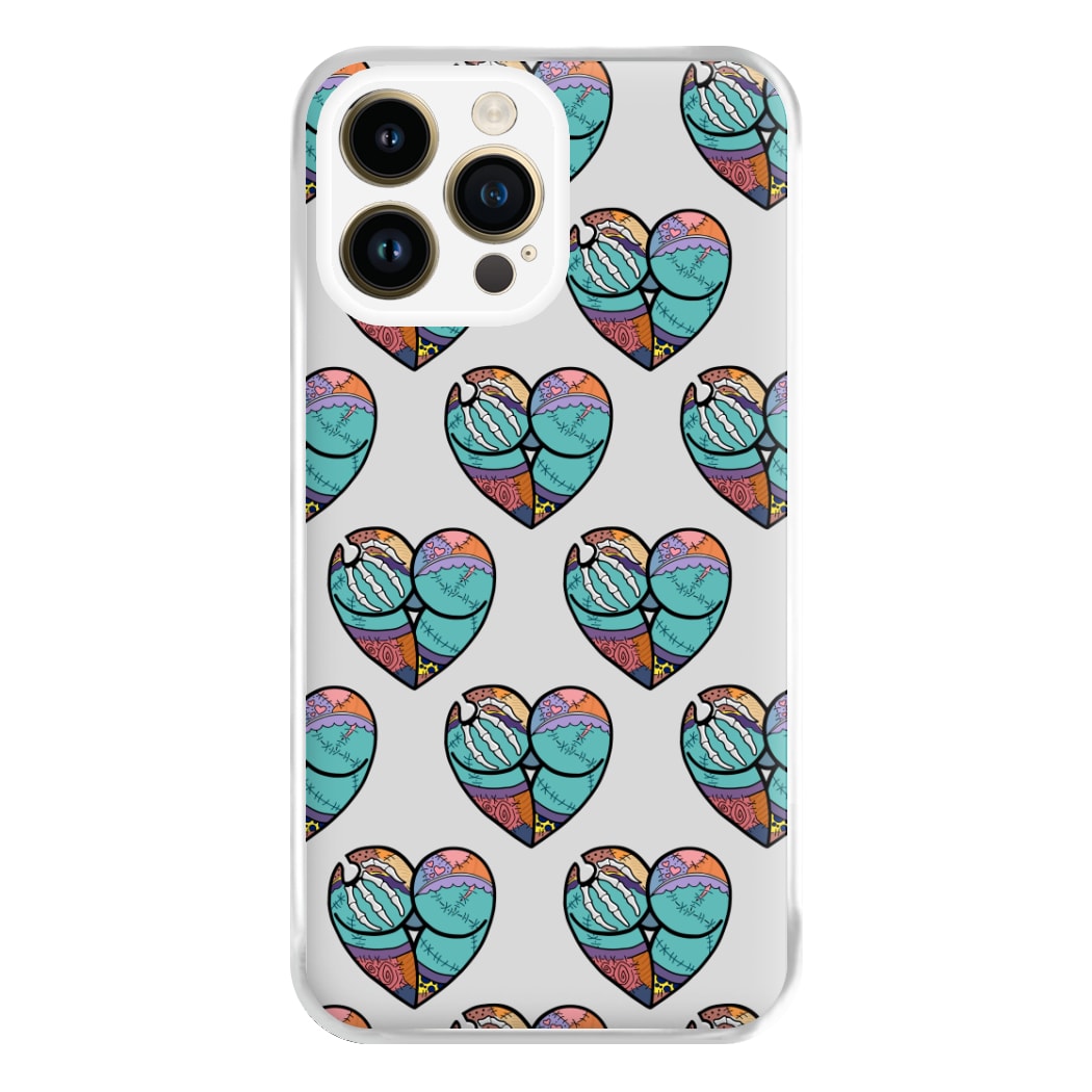 Sally And Jack Heart Pattern - TNBC Phone Case for iPhone 14 Pro Max