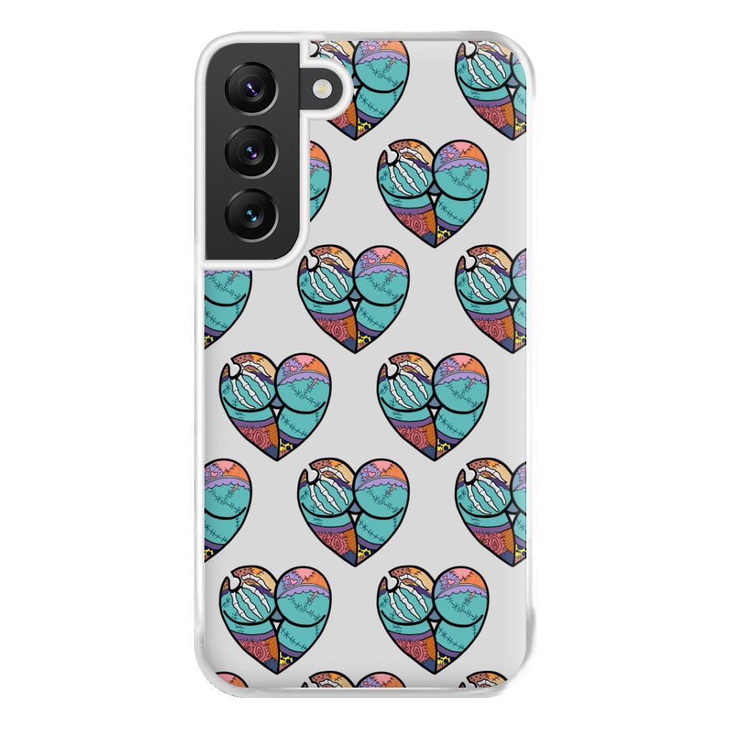 Sally And Jack Heart Pattern - TNBC Phone Case for Galaxy S22 Plus