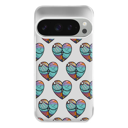 Sally And Jack Heart Pattern - TNBC Phone Case for Google Pixel 9 Pro XL