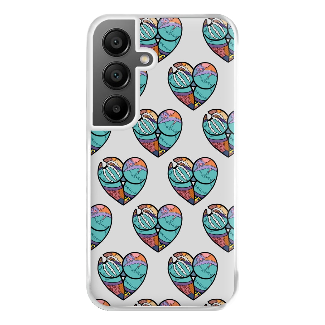 Sally And Jack Heart Pattern - TNBC Phone Case for Galaxy A55