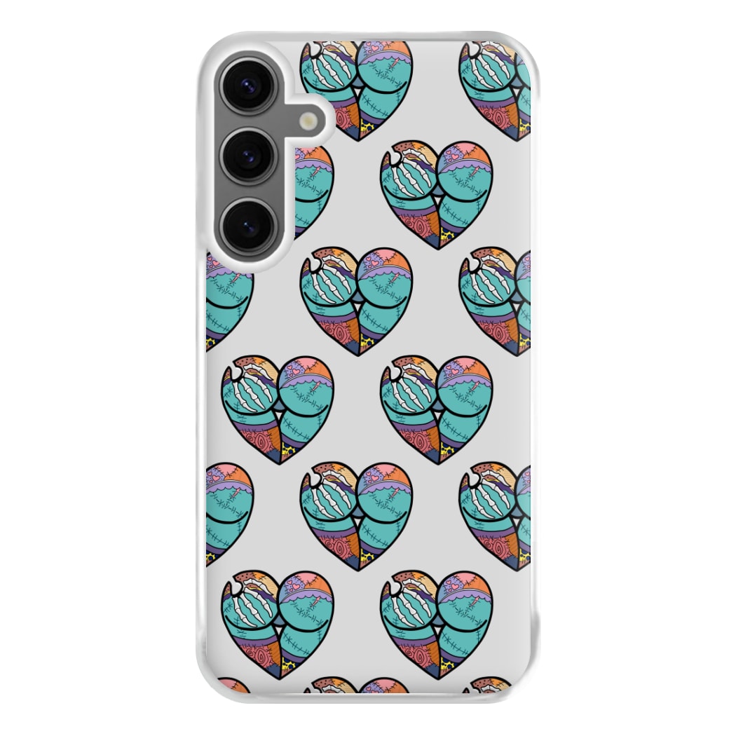 Sally And Jack Heart Pattern - TNBC Phone Case for Galaxy S24FE