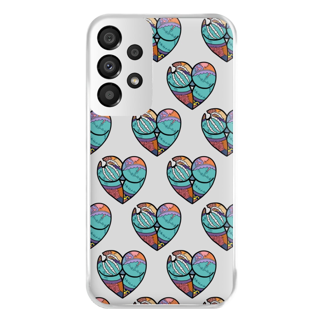 Sally And Jack Heart Pattern - TNBC Phone Case for Galaxy A33