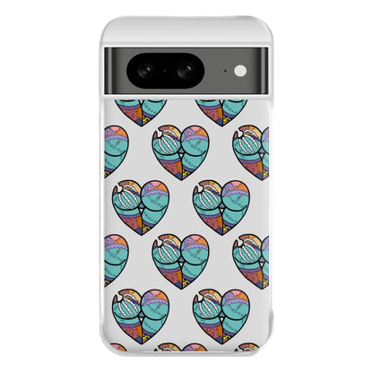 Sally And Jack Heart Pattern - TNBC Phone Case for Google Pixel 8