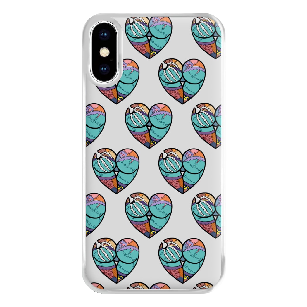 Sally And Jack Heart Pattern - TNBC Phone Case for iPhone XS Max