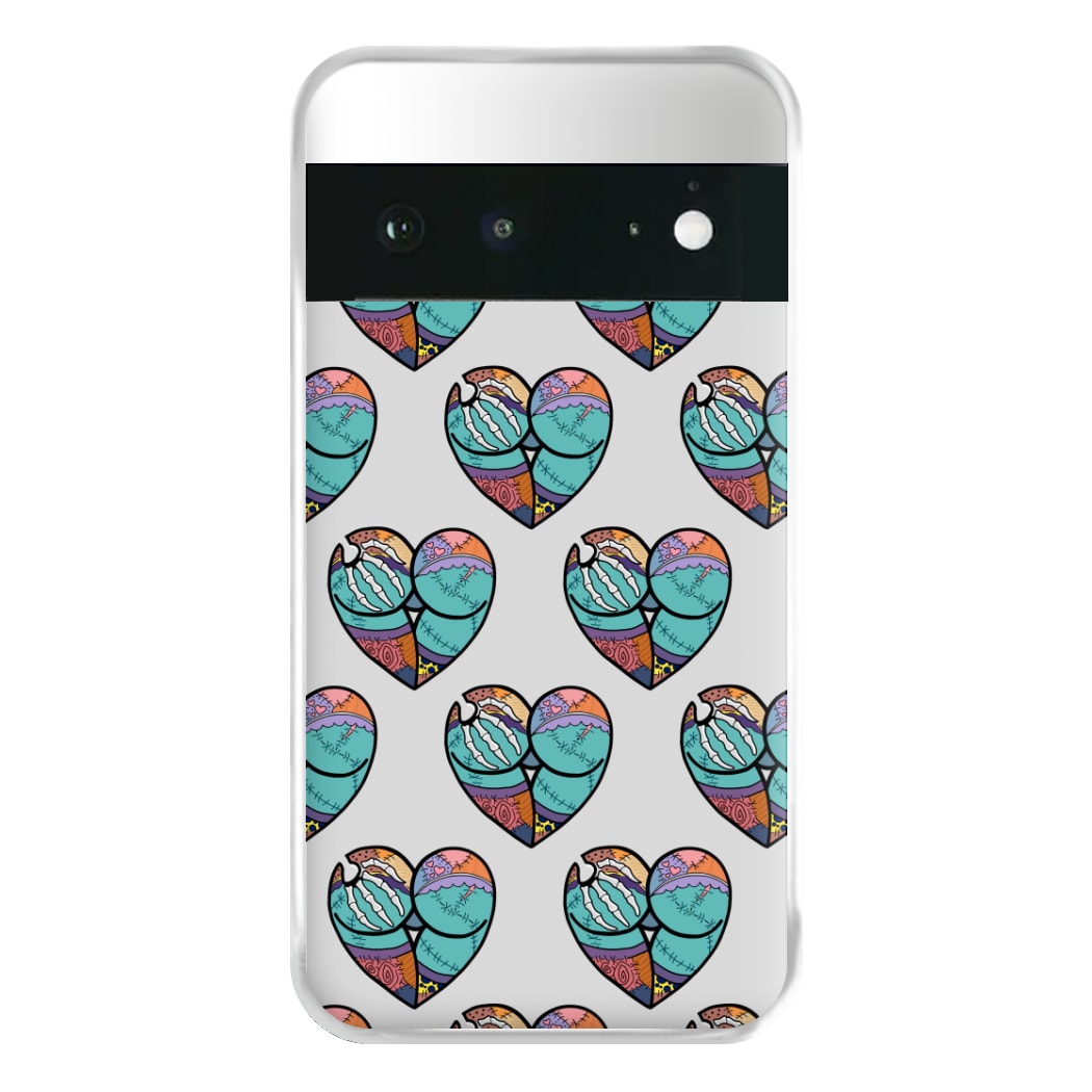 Sally And Jack Heart Pattern - TNBC Phone Case for Google Pixel 6a