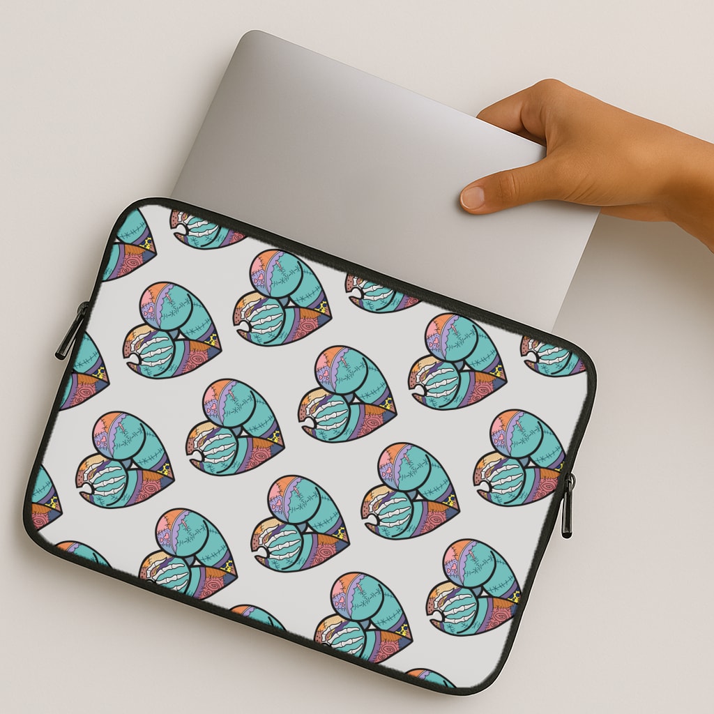 Sally And Jack Heart Pattern - TNBC MacBook Case