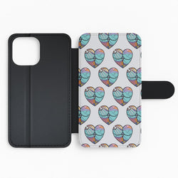 Sally And Jack Heart Pattern - TNBC Flip Phone Case