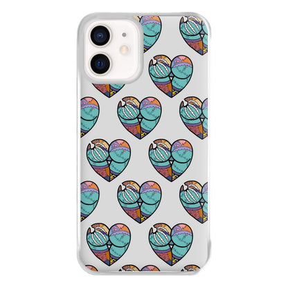 Sally And Jack Heart Pattern - TNBC Phone Case for iPhone 13 Mini