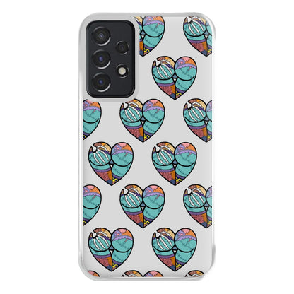 Sally And Jack Heart Pattern - TNBC Phone Case for Galaxy A52 / A52s