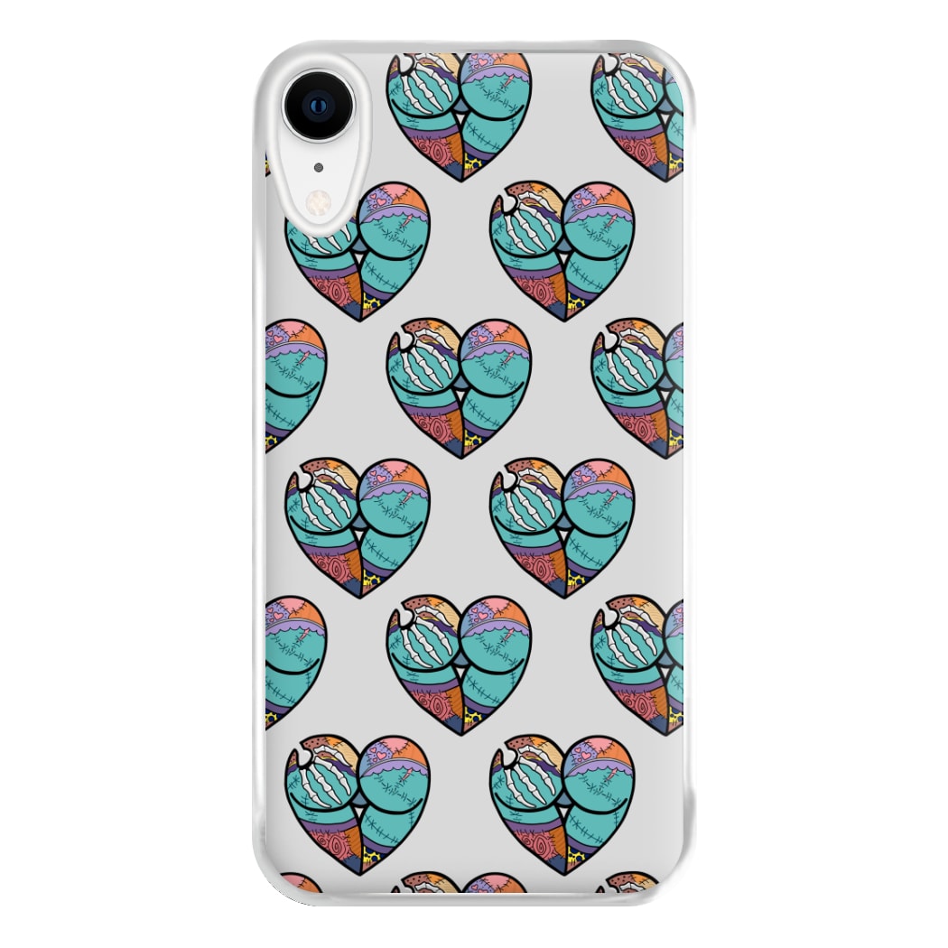 Sally And Jack Heart Pattern - TNBC Phone Case for iPhone XR