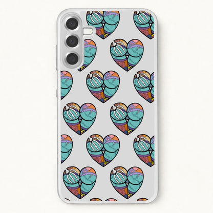 Sally And Jack Heart Pattern - TNBC Phone Case for Galaxy A57