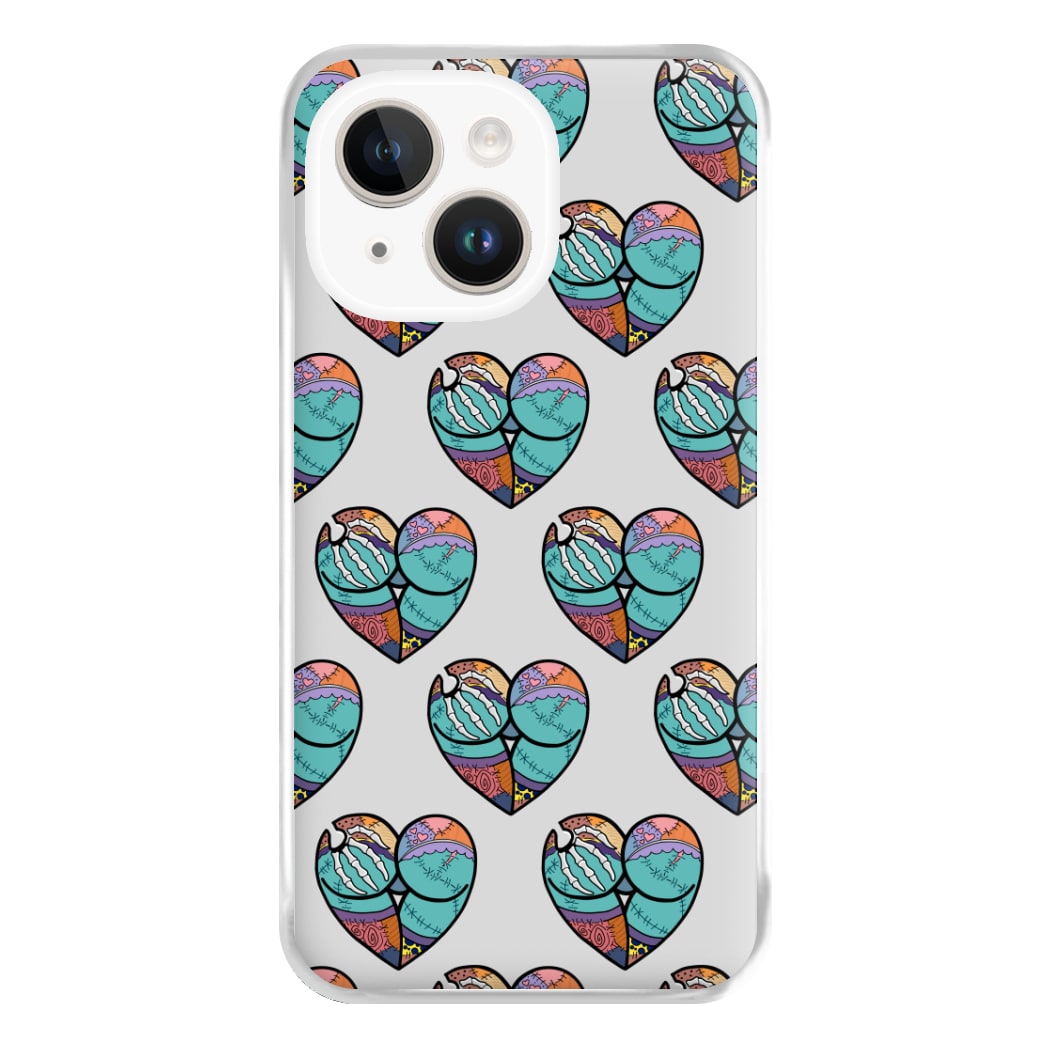 Sally And Jack Heart Pattern - TNBC Phone Case for iPhone 14 Plus