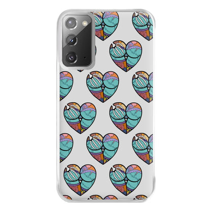 Sally And Jack Heart Pattern - TNBC Phone Case for Galaxy Note 20 Ultra