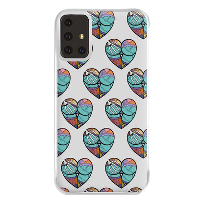 Sally And Jack Heart Pattern - TNBC Phone Case for Galaxy A71