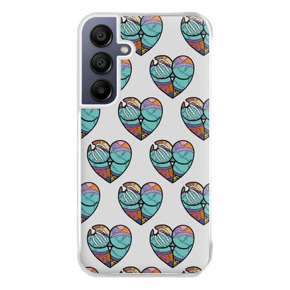 Sally And Jack Heart Pattern - TNBC Phone Case for Galaxy A16