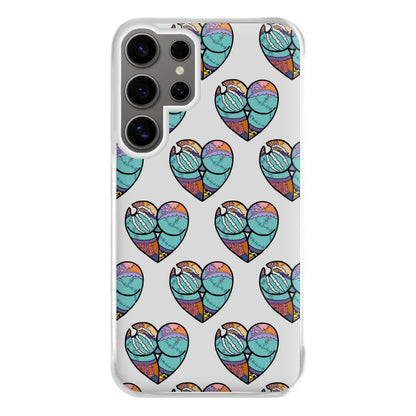 Sally And Jack Heart Pattern - TNBC Phone Case for Galaxy S24 Ultra