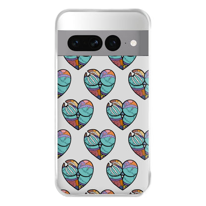 Sally And Jack Heart Pattern - TNBC Phone Case for Google Pixel 7 Pro