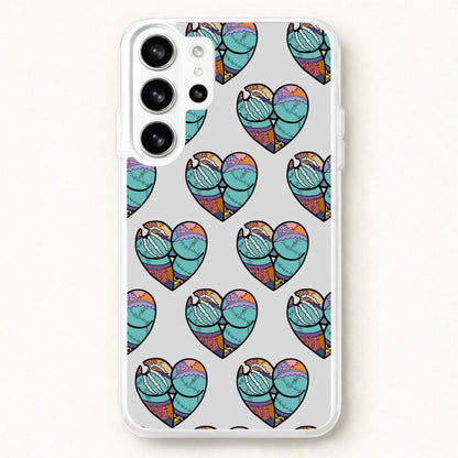 Sally And Jack Heart Pattern - TNBC Phone Case for Galaxy S26 Ultra