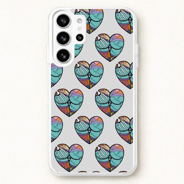Sally And Jack Heart Pattern - TNBC Phone Case for Galaxy S26 Ultra