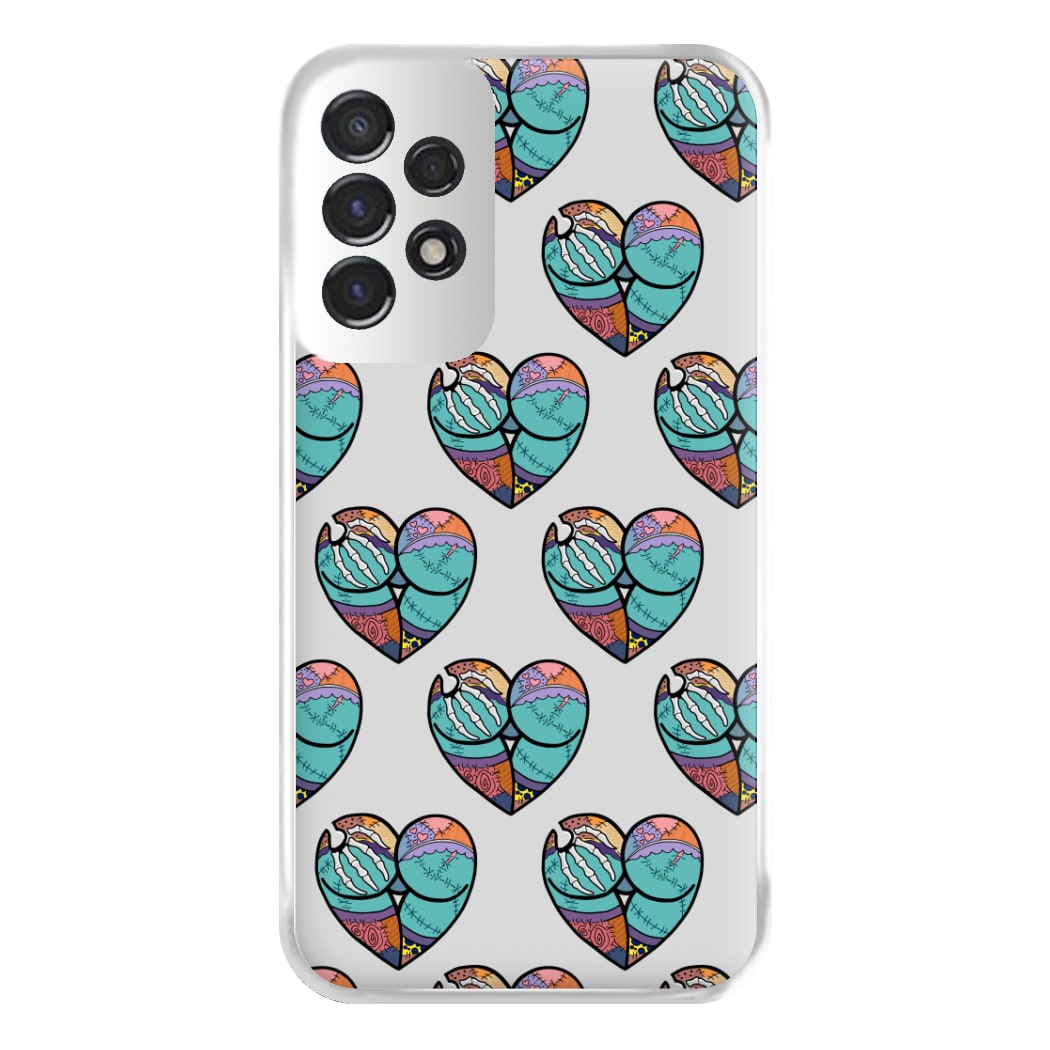 Sally And Jack Heart Pattern - TNBC Phone Case for Galaxy A53