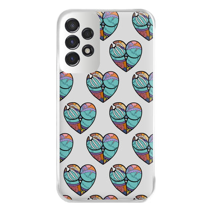 Sally And Jack Heart Pattern - TNBC Phone Case for Galaxy A53