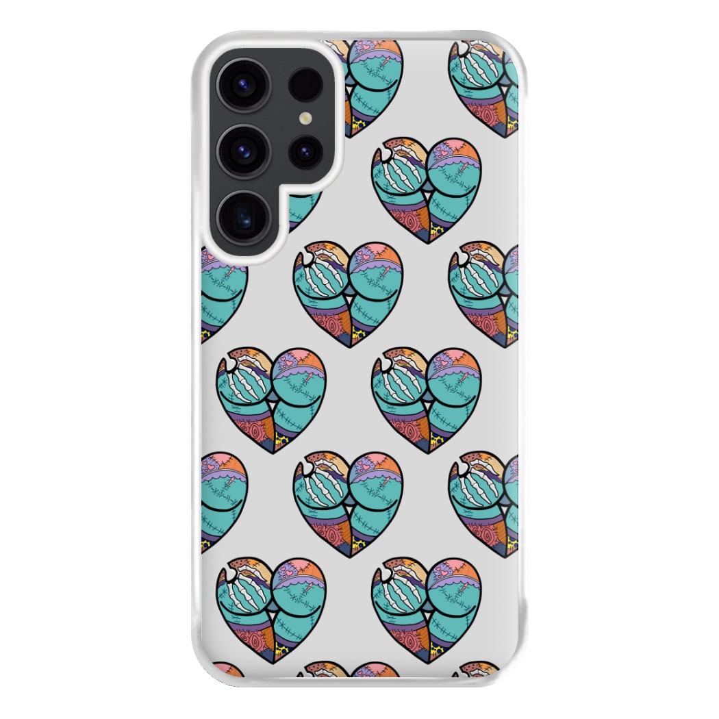 Sally And Jack Heart Pattern - TNBC Phone Case for Galaxy S23 Ultra